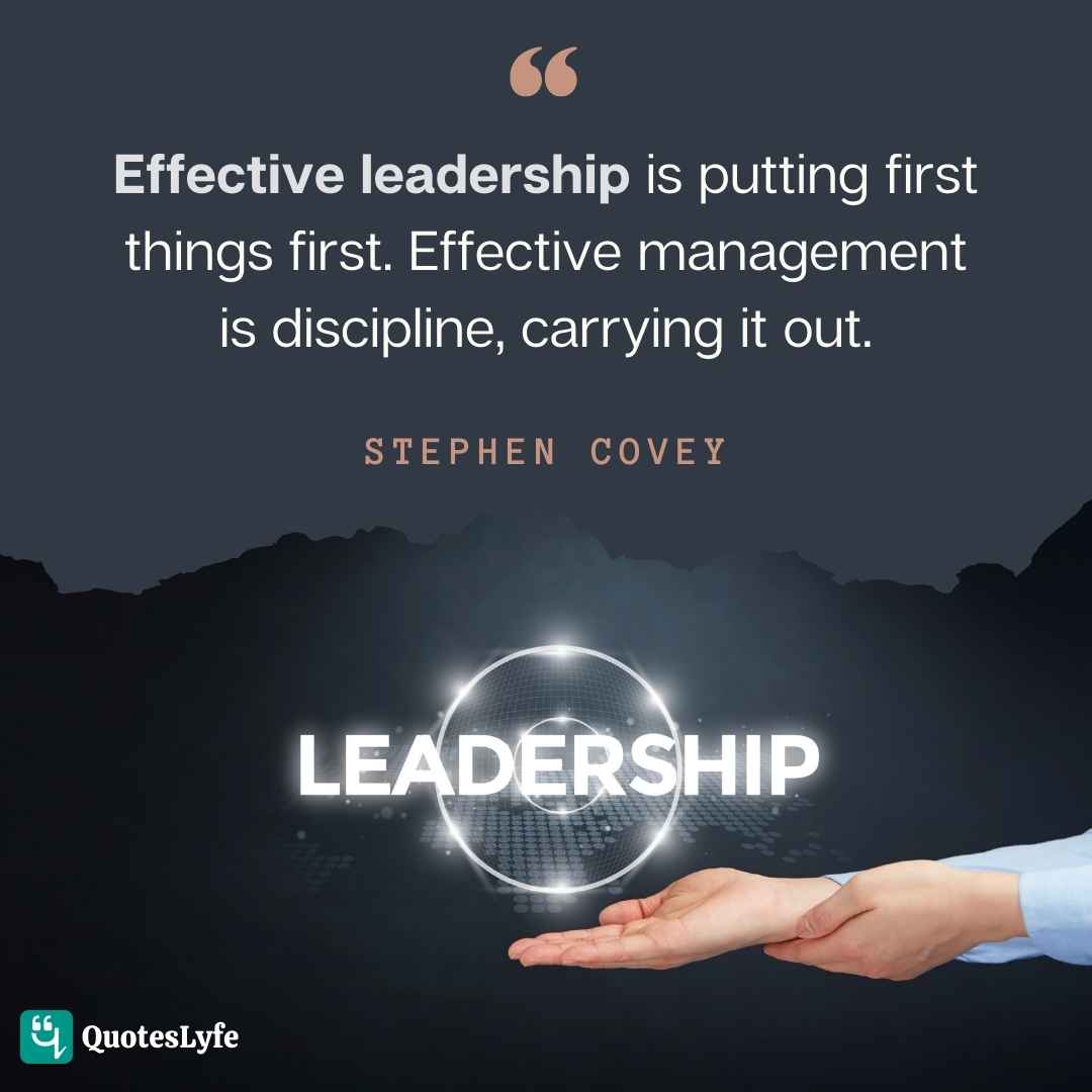 Stephen Covey leadership quotes