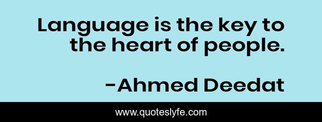 Language is the key to the heart of people.