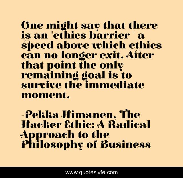 One might say that there is an 