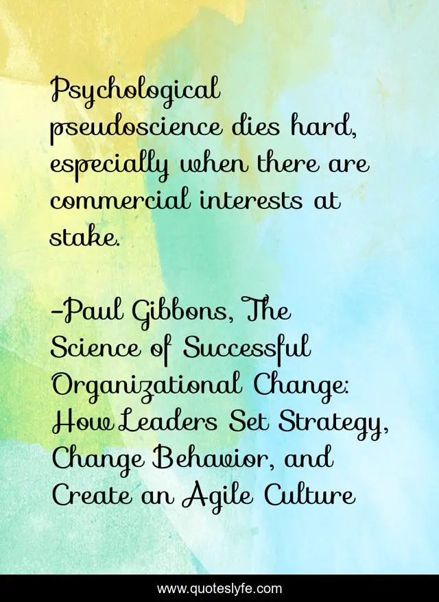 Psychological pseudoscience dies hard, especially when there are commercial interests at stake.