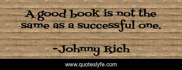 A good book is not the same as a successful one.