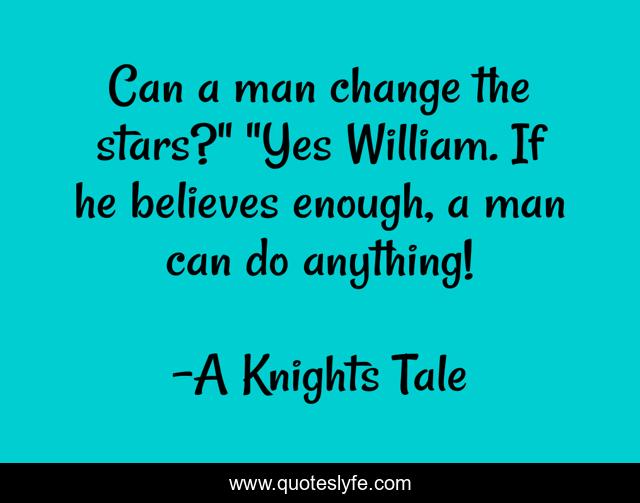 Can a man change the stars?