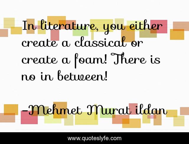 In literature, you either create a classical or create a foam! There is no in between!