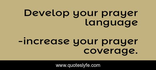Develop your prayer language
