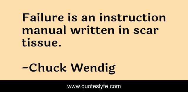 Failure is an instruction manual written in scar tissue.