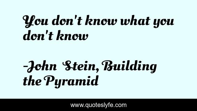 You don't know what you don't know