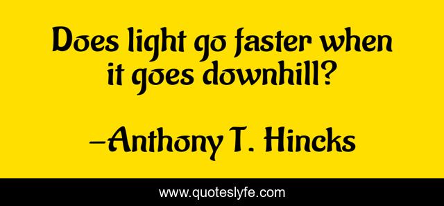 Does light go faster when it goes downhill?