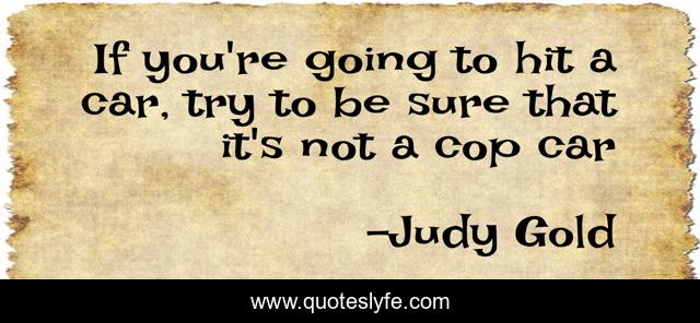 If you're going to hit a car, try to be sure that it's not a cop car