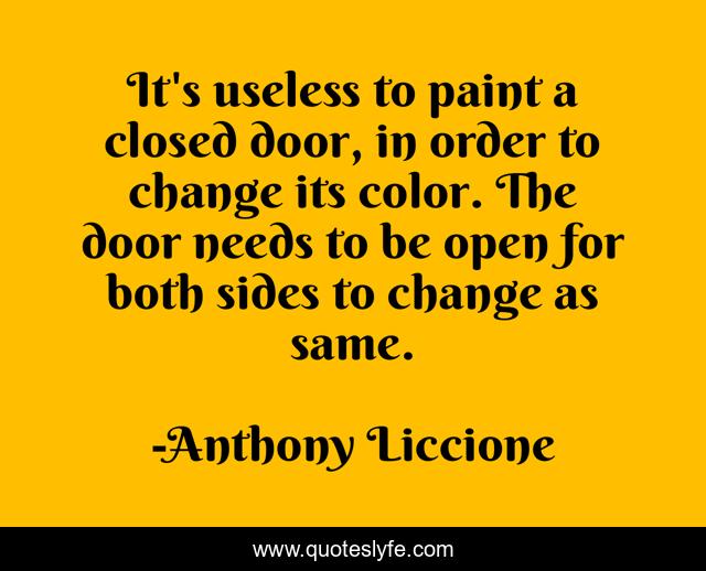 It's useless to paint a closed door, in order to change its color. The door needs to be open for both sides to change as same.
