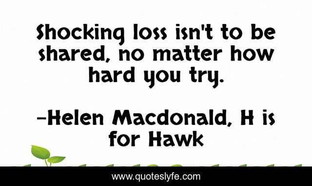 Shocking loss isn't to be shared, no matter how hard you try.
