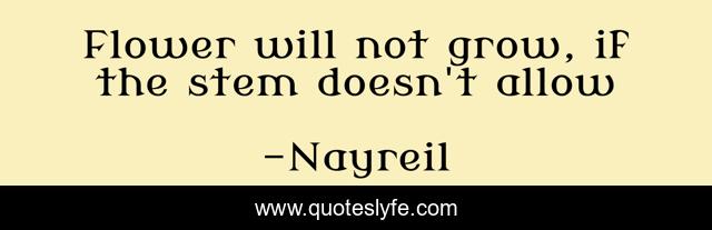 Flower will not grow, if the stem doesn't allow