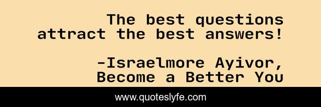 The best questions attract the best answers!