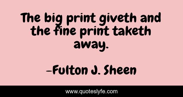 The big print giveth and the fine print taketh away.