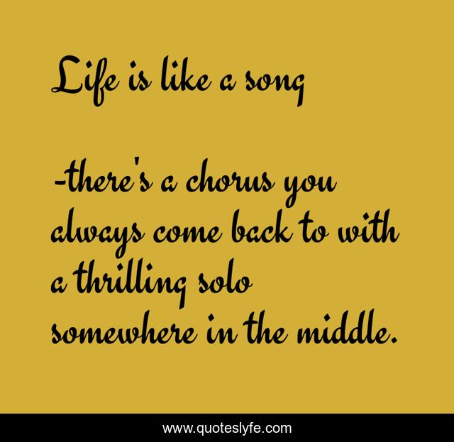 Life is like a song