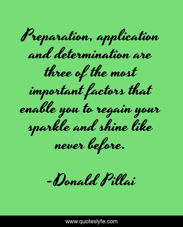 Preparation, application and determination are three of the most important factors that enable you to regain your sparkle and shine like never before.