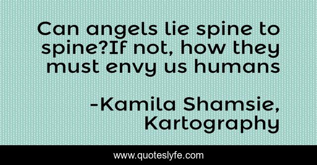 Can angels lie spine to spine?If not, how they must envy us humans
