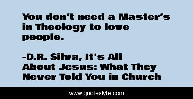 You don’t need a Master’s in Theology to love people.