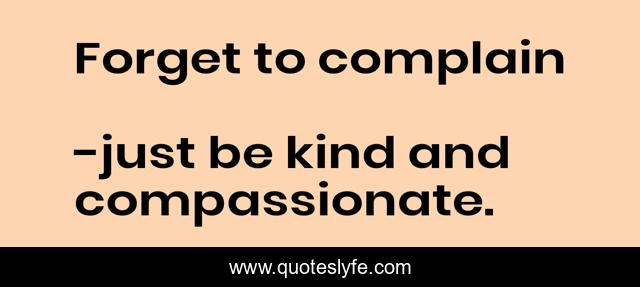 Forget to complain