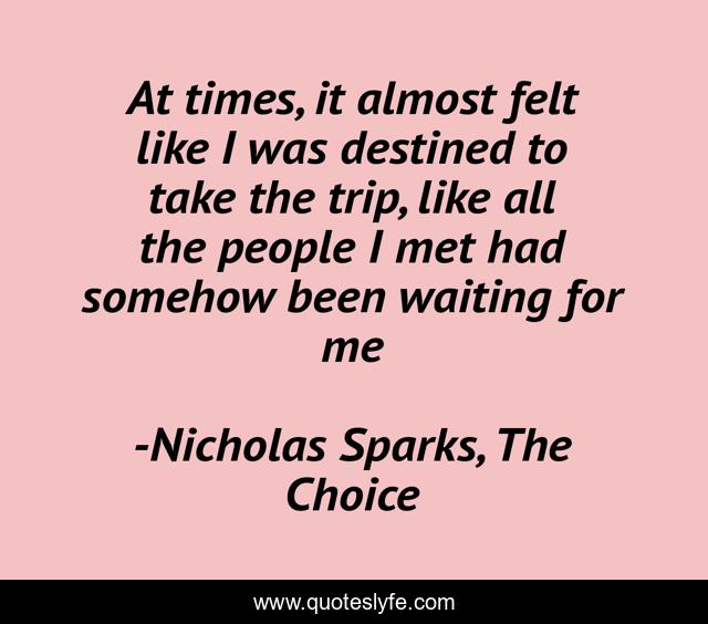 At times, it almost felt like I was destined to take the trip, like all the people I met had somehow been waiting for me