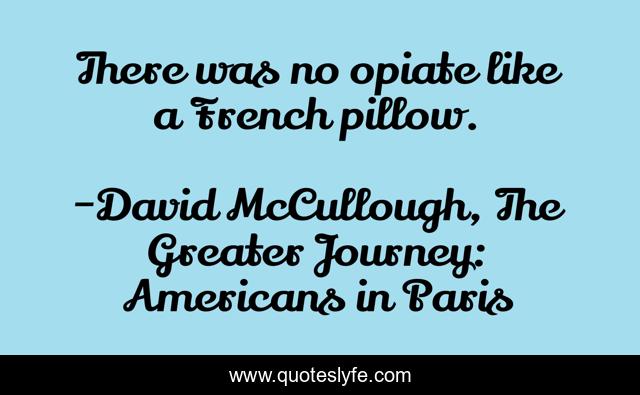 There was no opiate like a French pillow.