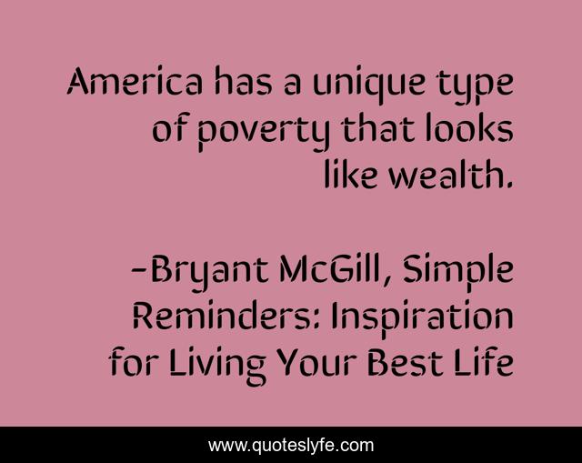 America has a unique type of poverty that looks like wealth.