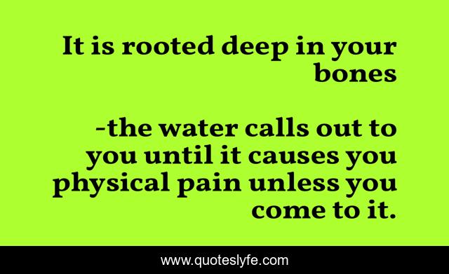 It is rooted deep in your bones