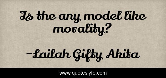 Is the any model like morality?