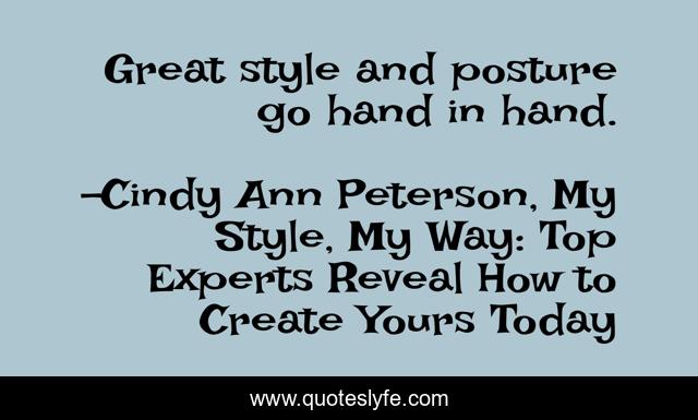 Great style and posture go hand in hand.