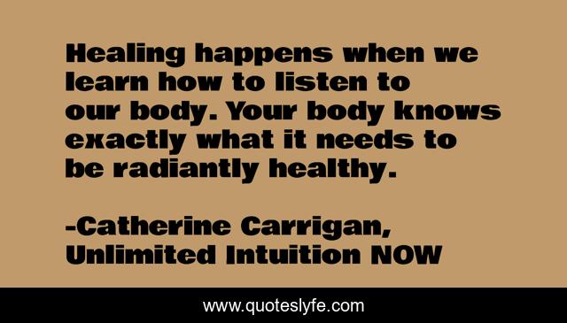 Healing happens when we learn how to listen to our body. Your body knows exactly what it needs to be radiantly healthy.