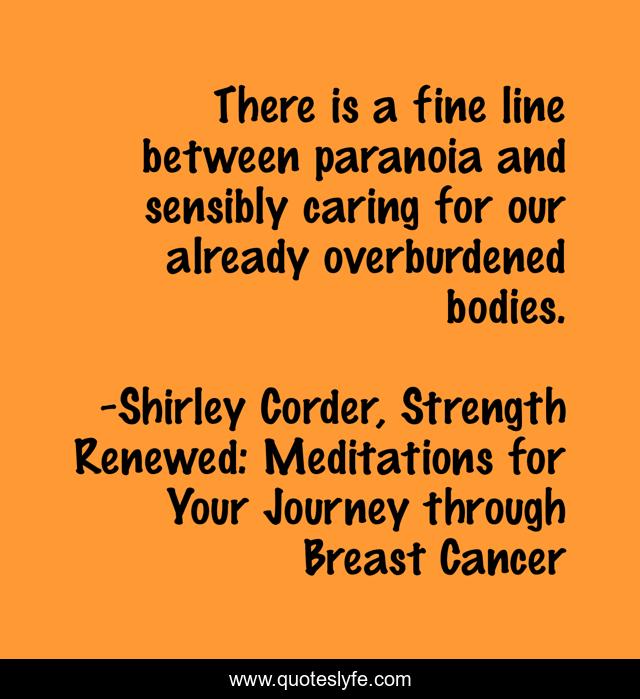There is a fine line between paranoia and sensibly caring for our already overburdened bodies.