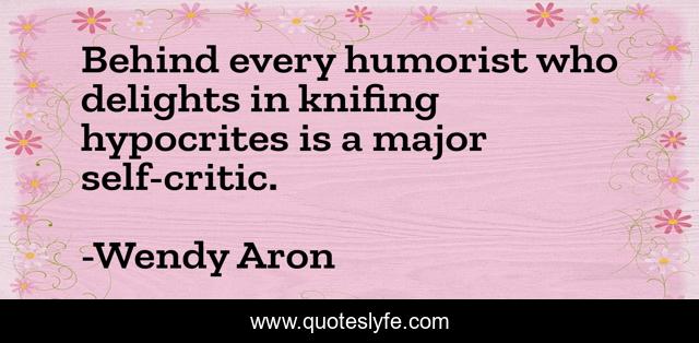 Behind every humorist who delights in knifing hypocrites is a major self-critic.