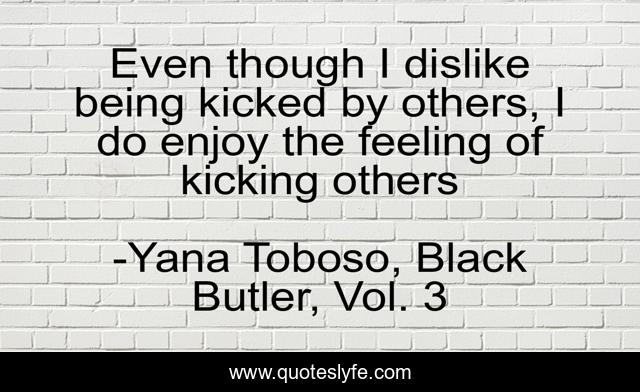 Even though I dislike being kicked by others, I do enjoy the feeling of kicking others