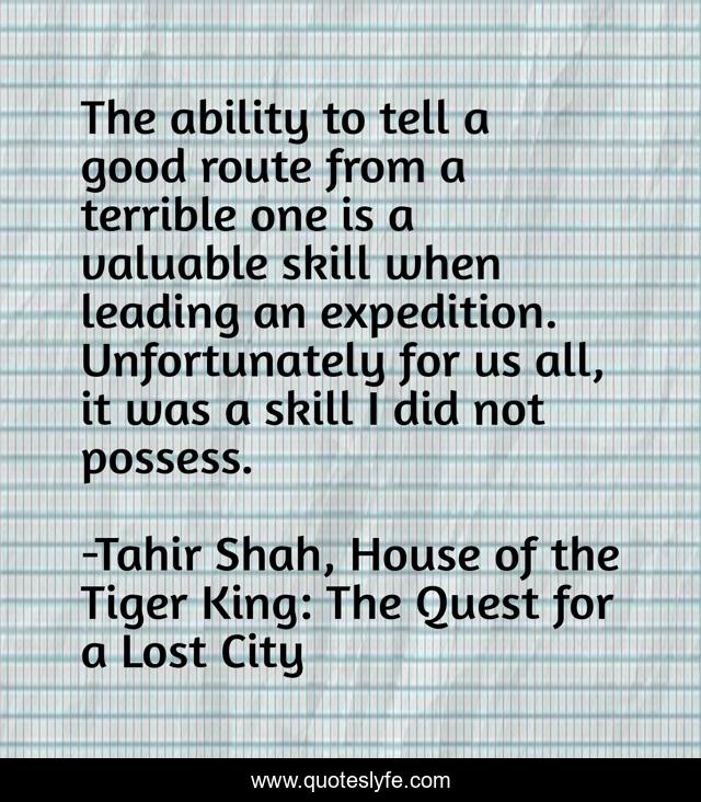 The ability to tell a good route from a terrible one is a valuable skill when leading an expedition. Unfortunately for us all, it was a skill I did not possess.