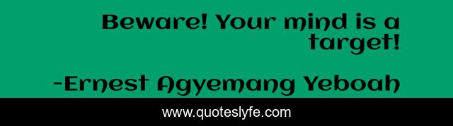 Beware! Your mind is a target!