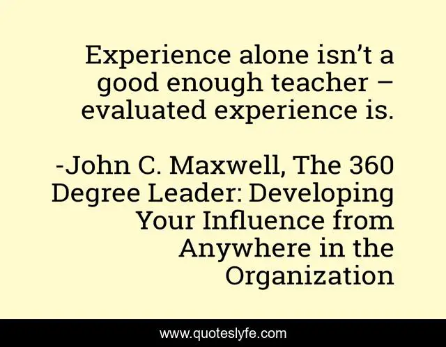 Experience alone isn’t a good enough teacher – evaluated experience is.