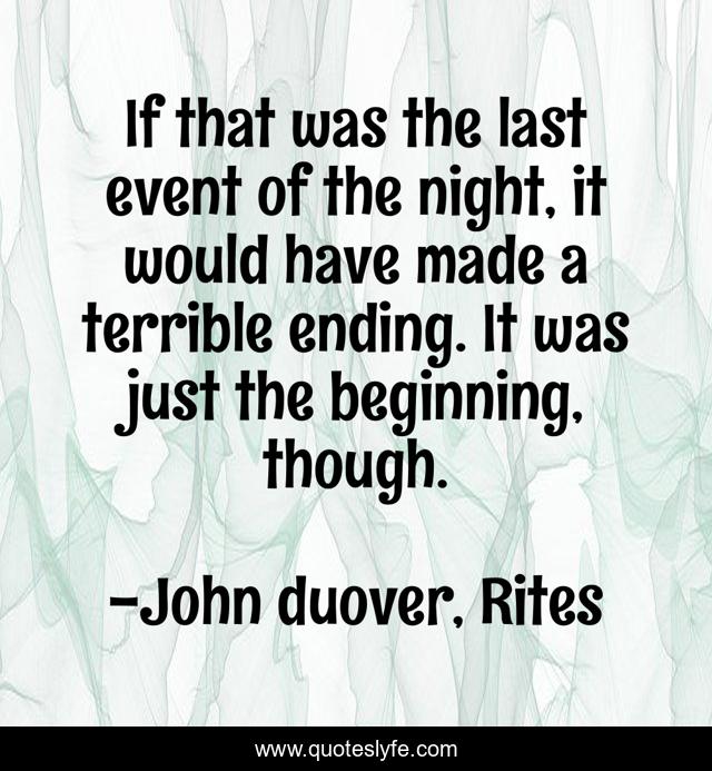 If that was the last event of the night, it would have made a terrible ending. It was just the beginning, though.