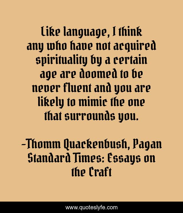 Like language, I think any who have not acquired spirituality by a certain age are doomed to be never fluent and you are likely to mimic the one that surrounds you.