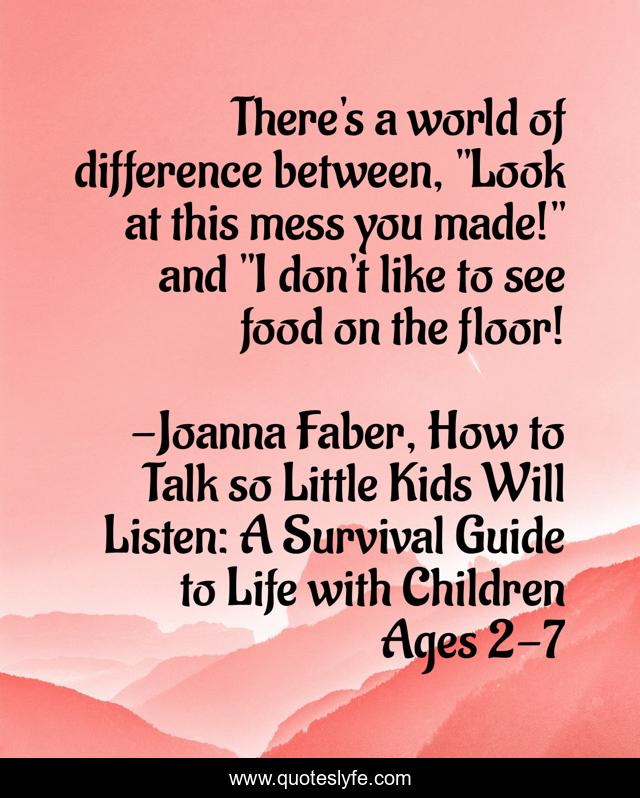 There's a world of difference between, 