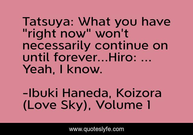 Tatsuya: What you have 