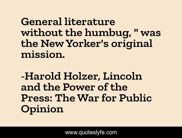 General literature without the humbug, 