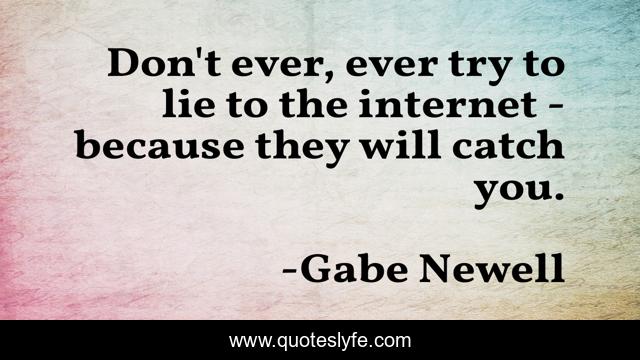 Don't ever, ever try to lie to the internet - because they will catch you.
