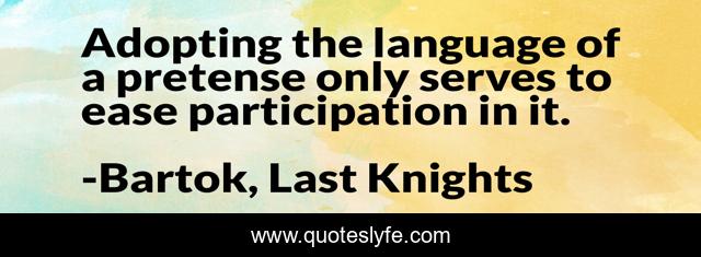 Adopting the language of a pretense only serves to ease participation in it.