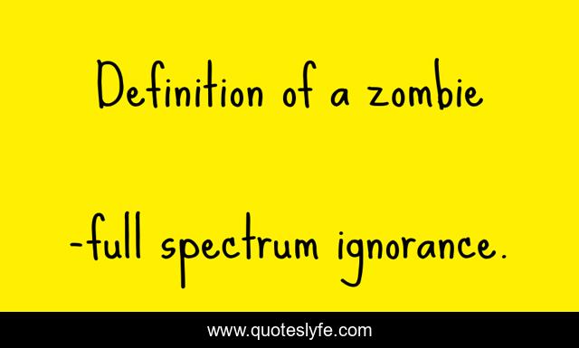 Definition of a zombie
