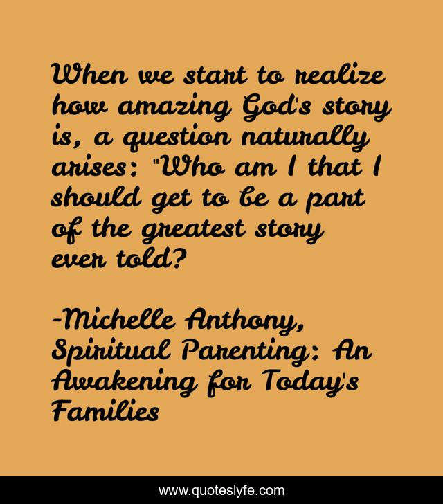 When we start to realize how amazing God's story is, a question naturally arises: 