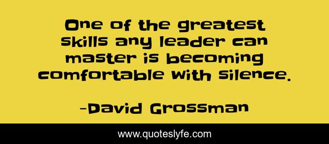 One of the greatest skills any leader can master is becoming comfortable with silence.