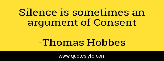 Silence is sometimes an argument of Consent