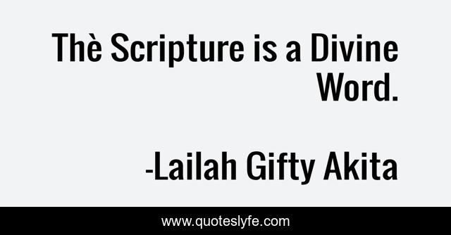 Thè Scripture is a Divine Word.
