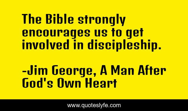 The Bible strongly encourages us to get involved in discipleship.