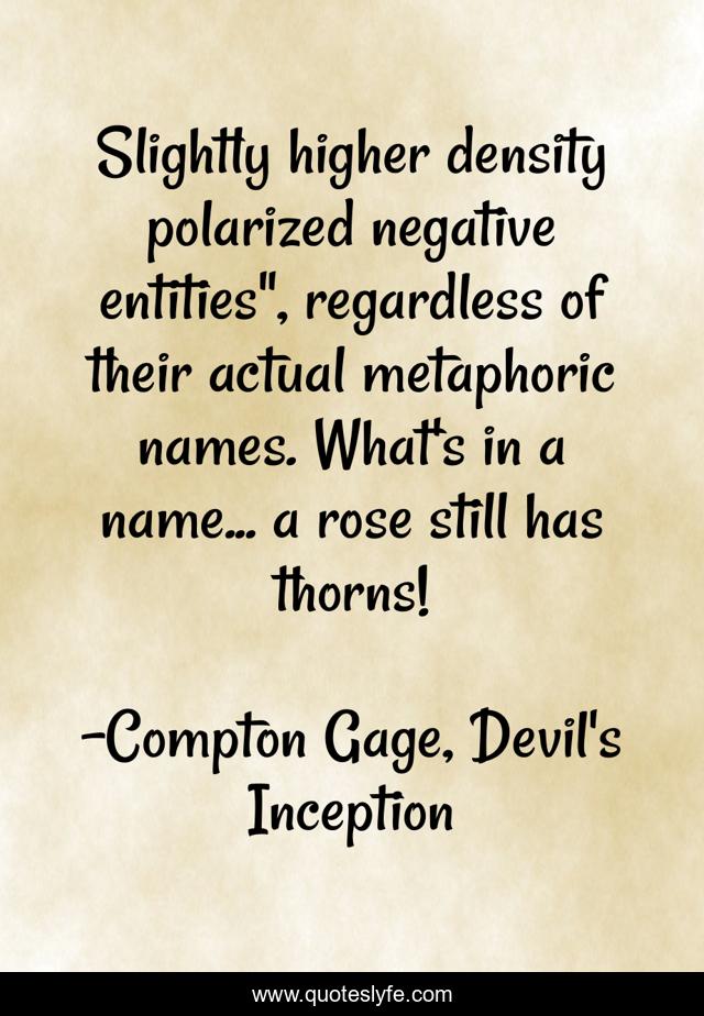 Slightly higher density polarized negative entities