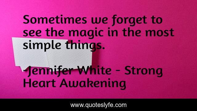 Sometimes we forget to see the magic in the most simple things.